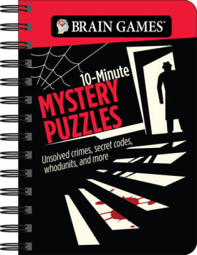 Brain Games – To Go – 10-Minute Mystery Puzzles: Unsolved Crimes, Secret – GOOD