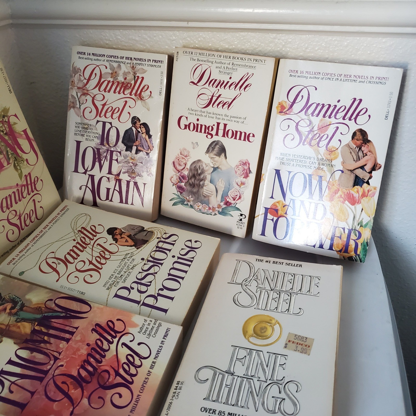 Danielle Steel Vintage Paperback Book Lot of 12 Romance Novels Dell Pocket Books