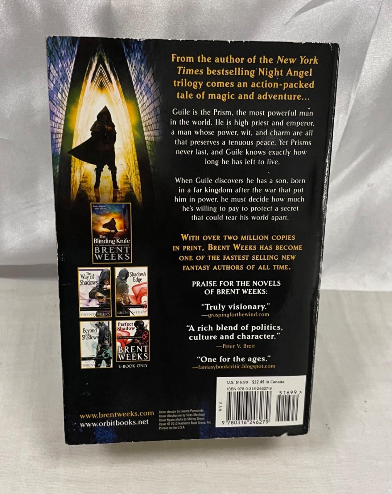Brent Weeks Lightbringer Series Books 1-3 Paperback