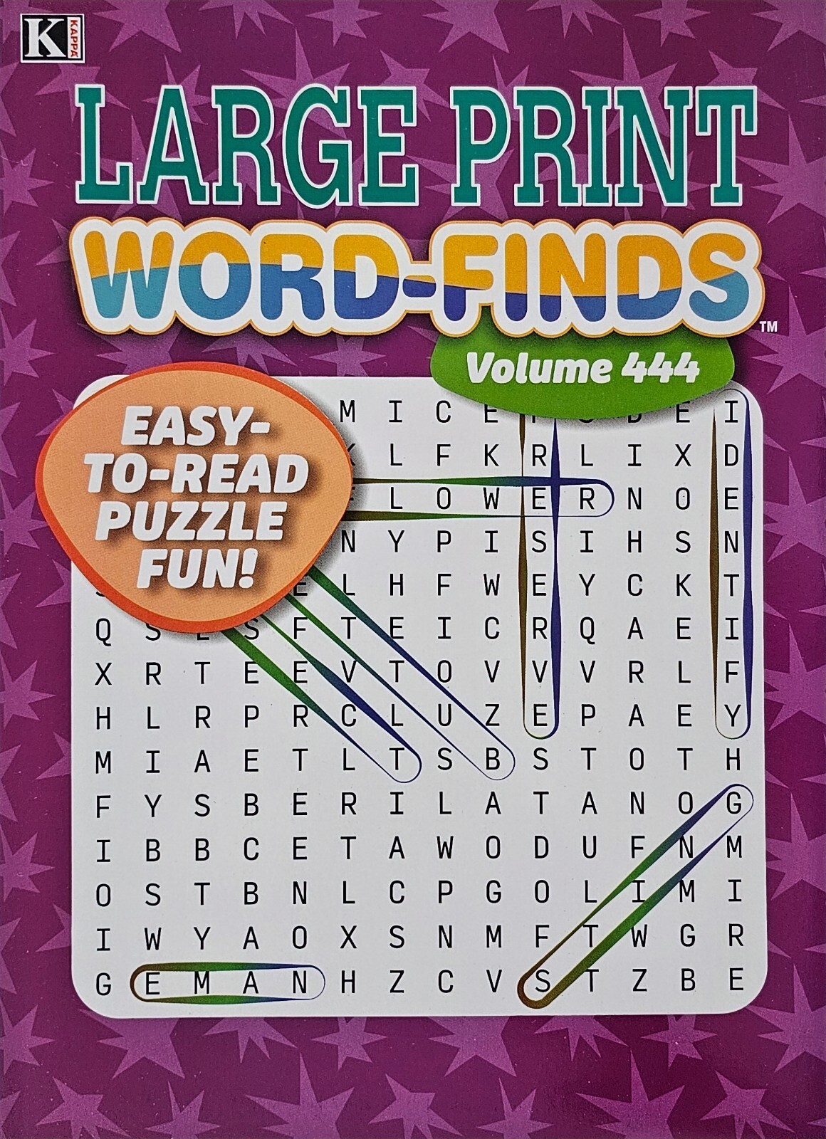 5 Large Print Word-Finds Puzzle Books Kappa Games Vol #423-446 ~ Search,Hunt NEW