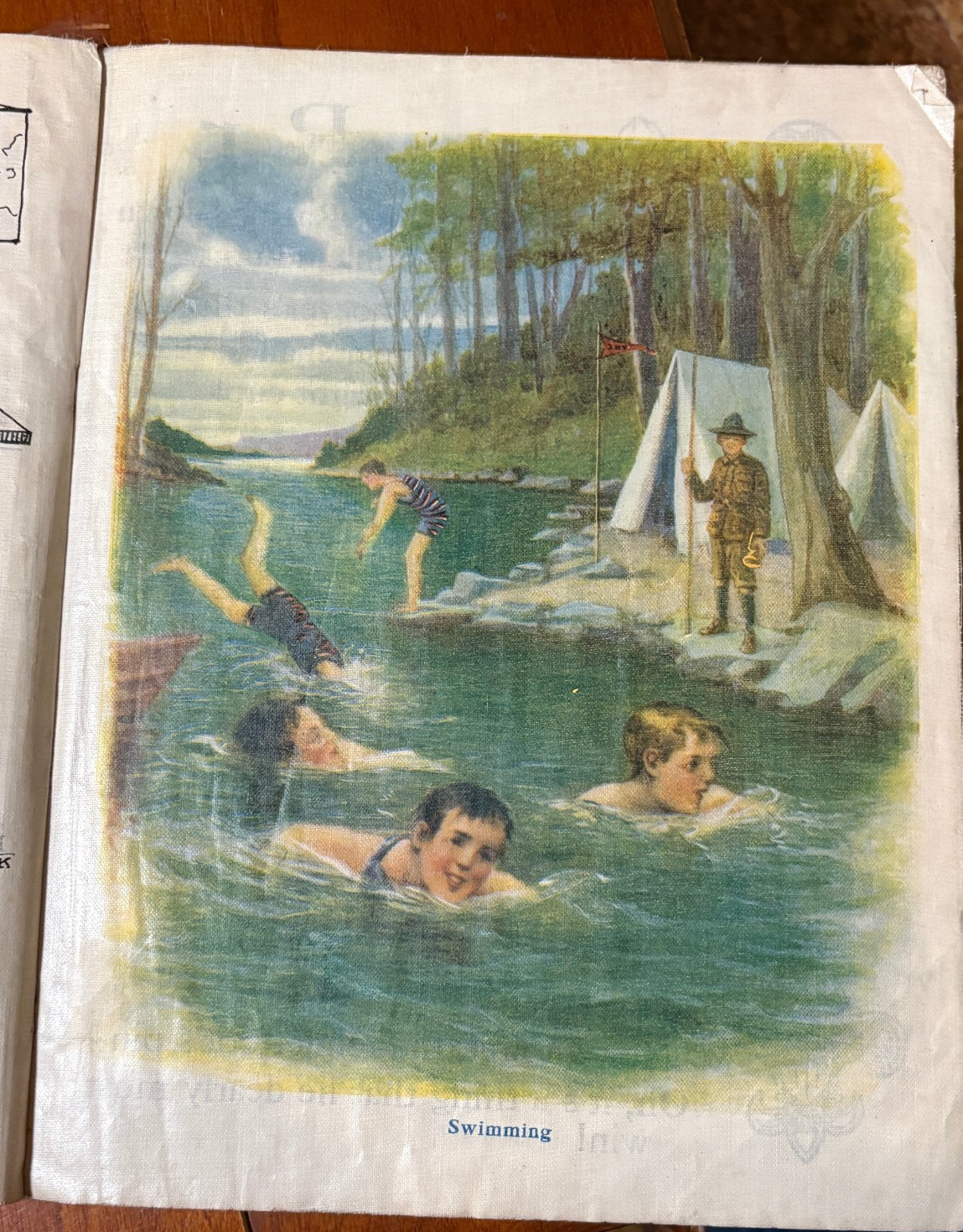 The Boy Scout ABC, Linen, Sam’L Gabriel Sons no 517 copyright 1916 Good complete