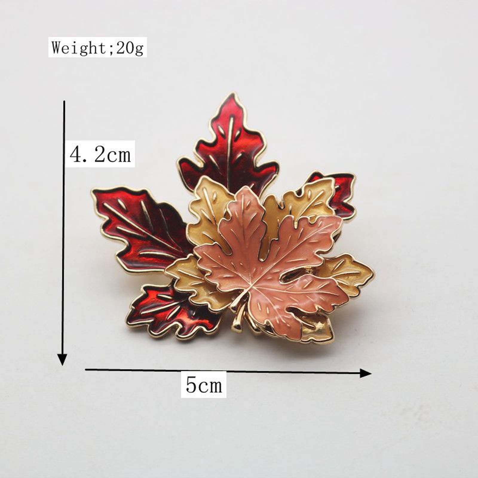 BinaryABC Thanksgiving Brooch Pin,Autumn Fall Approx. 4.2×5 Cm, Random color