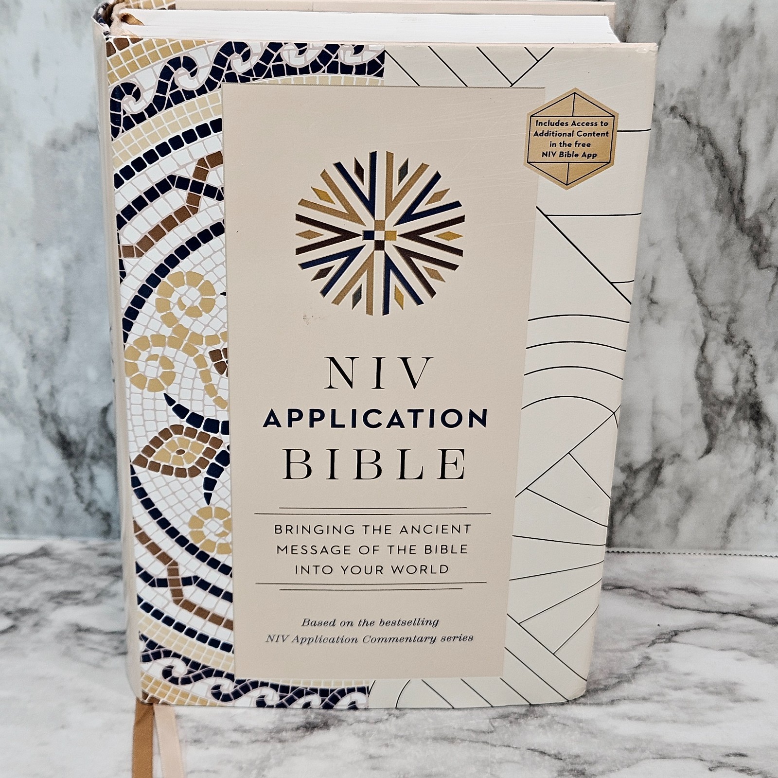 Zondervan NIV Application Bible, Hardcover, Multi-Cream Hardback New Internation