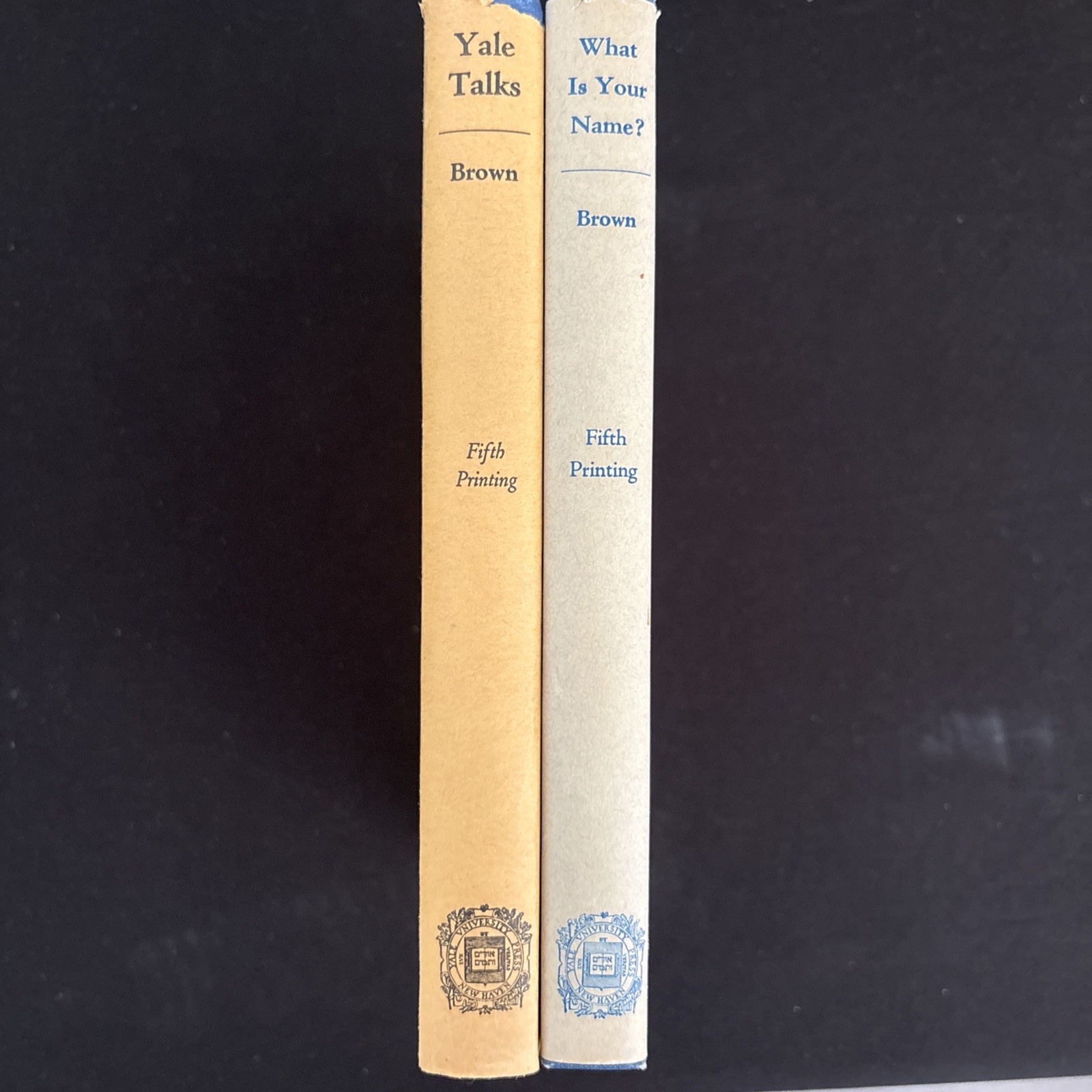 Charles Reynolds BROWN / Yale Talks / What Is Your Name – 1927 Vintage Yale