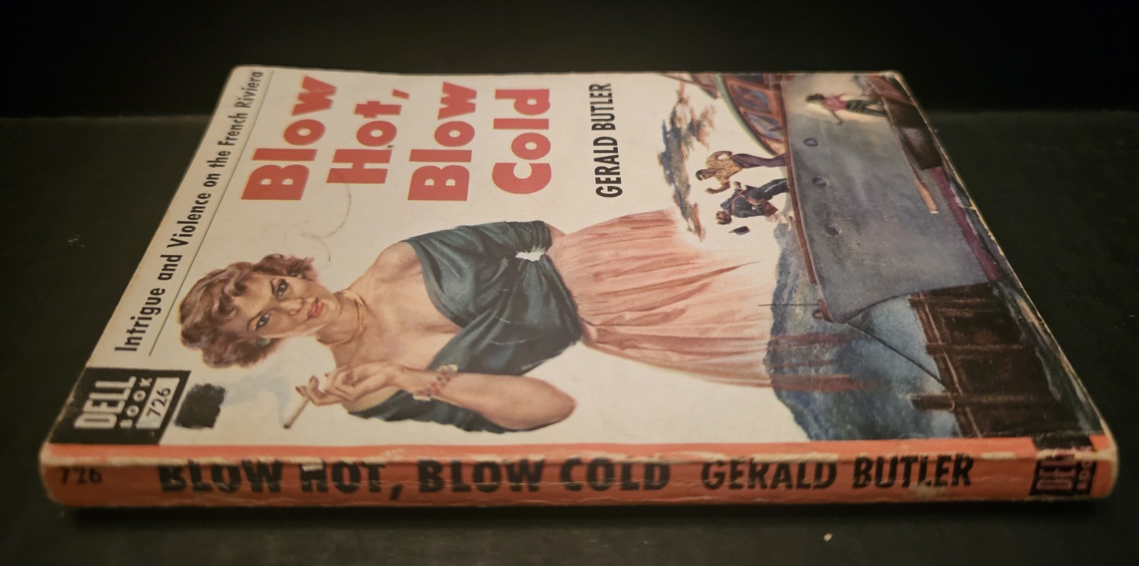 VTG 1951 Blow Hot Blow Cold Pulp Crime pb Book gga Dell 726 by Gerald Butler