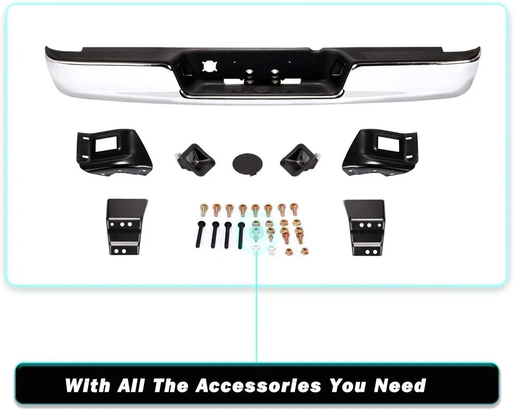 Rear Bumper Assembly Replacement for 2002-2008 Dodge Ram 1500/2003-2009 Ram 25..