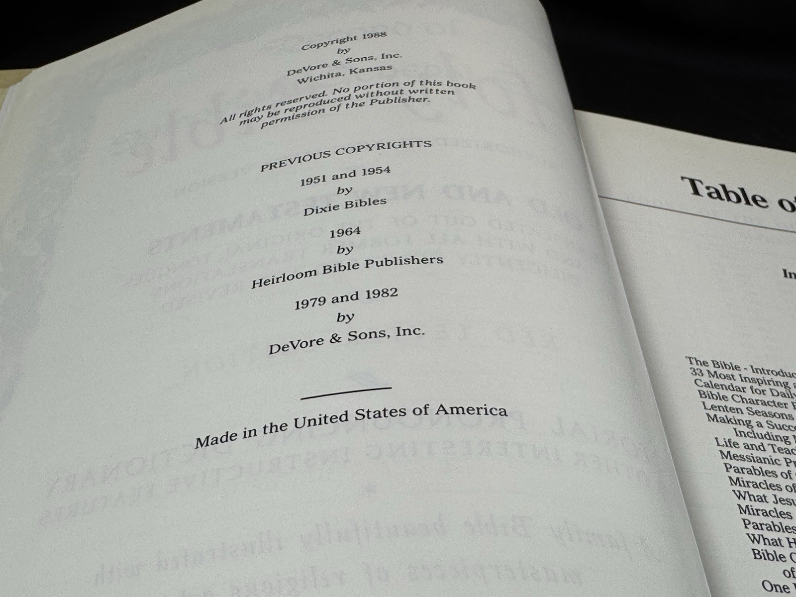 ✅Family Holy Bible🩸Red Letter KJV Heirloom Reference ✅1988 ✅NEW ✅+Dictionary