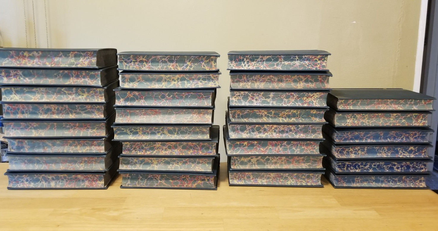 30 volume set Ninth Edition Encyclopedia Britannica Reprint 1890’s Henry G Allen