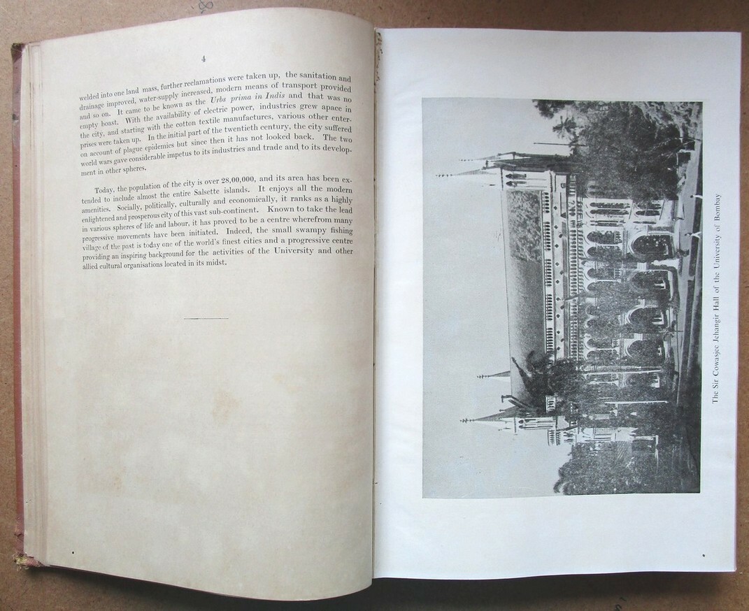 University of Bombay CENTENARY SOUVENIR HC 299 pages