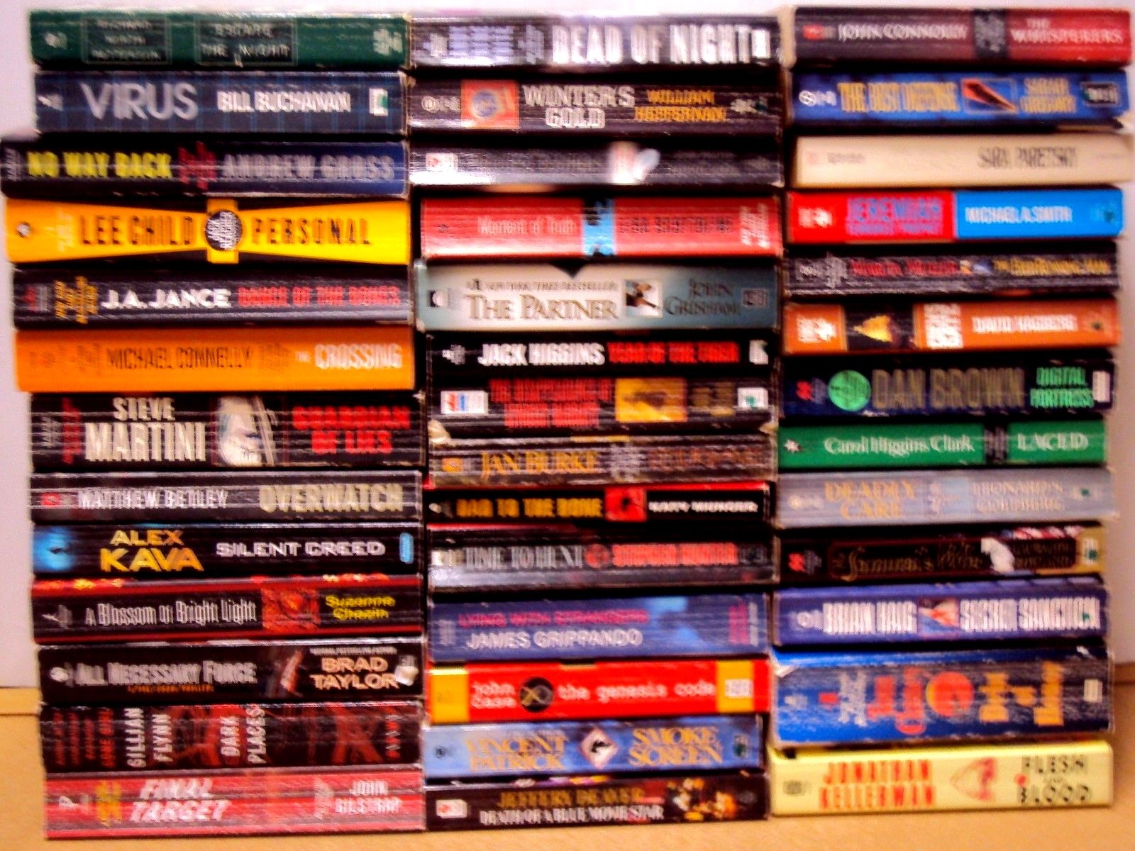 Lot 12 Mystery Thriller Action Fiction Paperback Book Random Pick Author Title