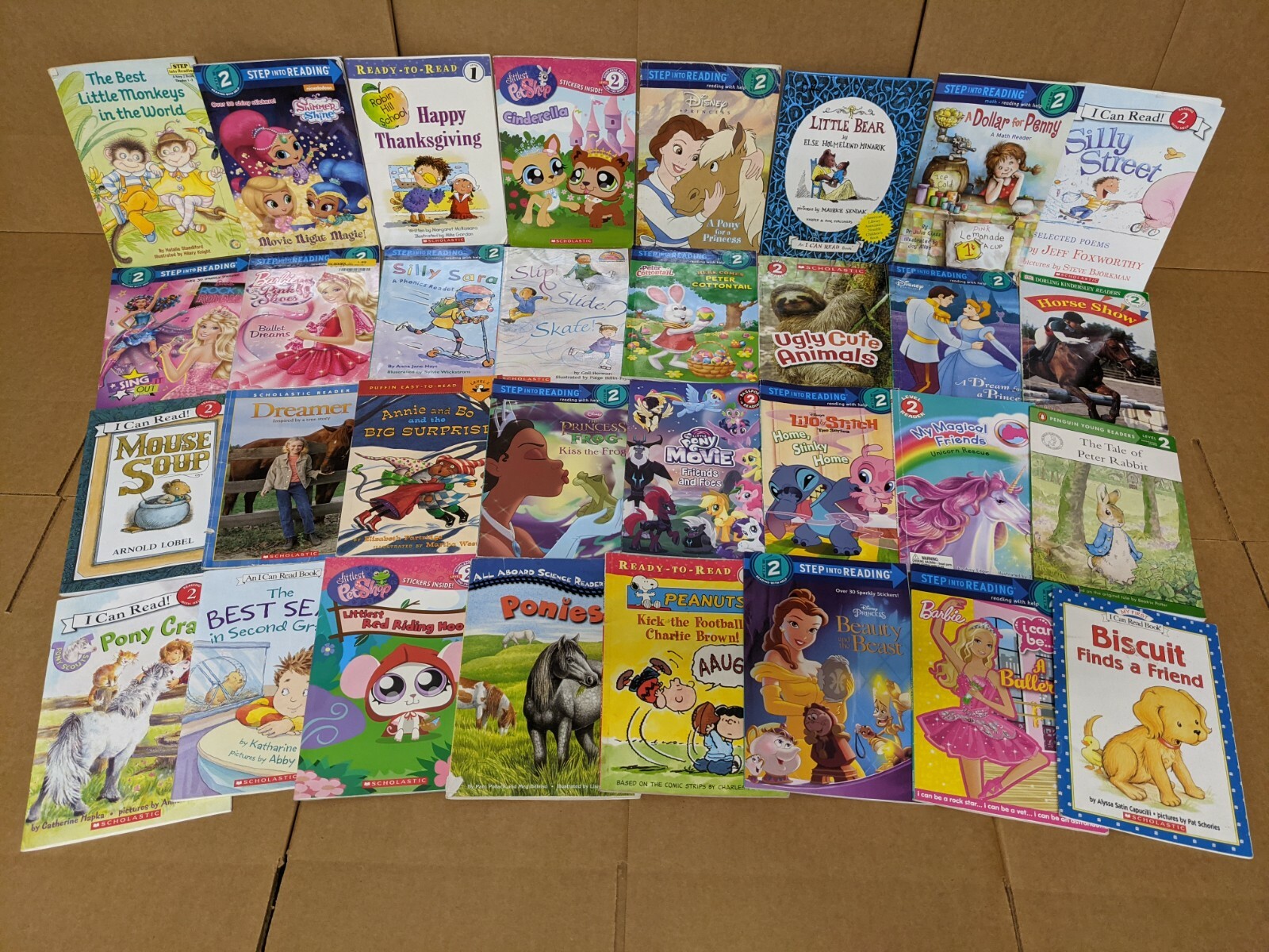 Lot of 10 Level 2~RL~Ready to-I Can Read-Step into Reading-Learn Read Books MIX