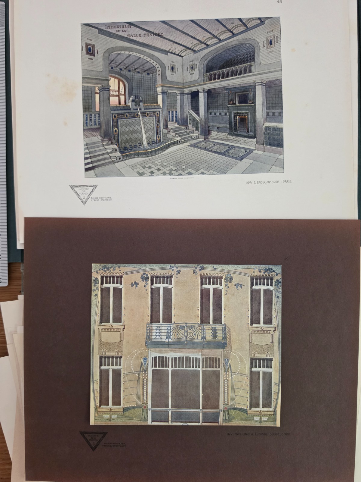 1904 Moderne Bauformen – M. J. Gradl – 84 Mostly Color Plates – Art Nouveau
