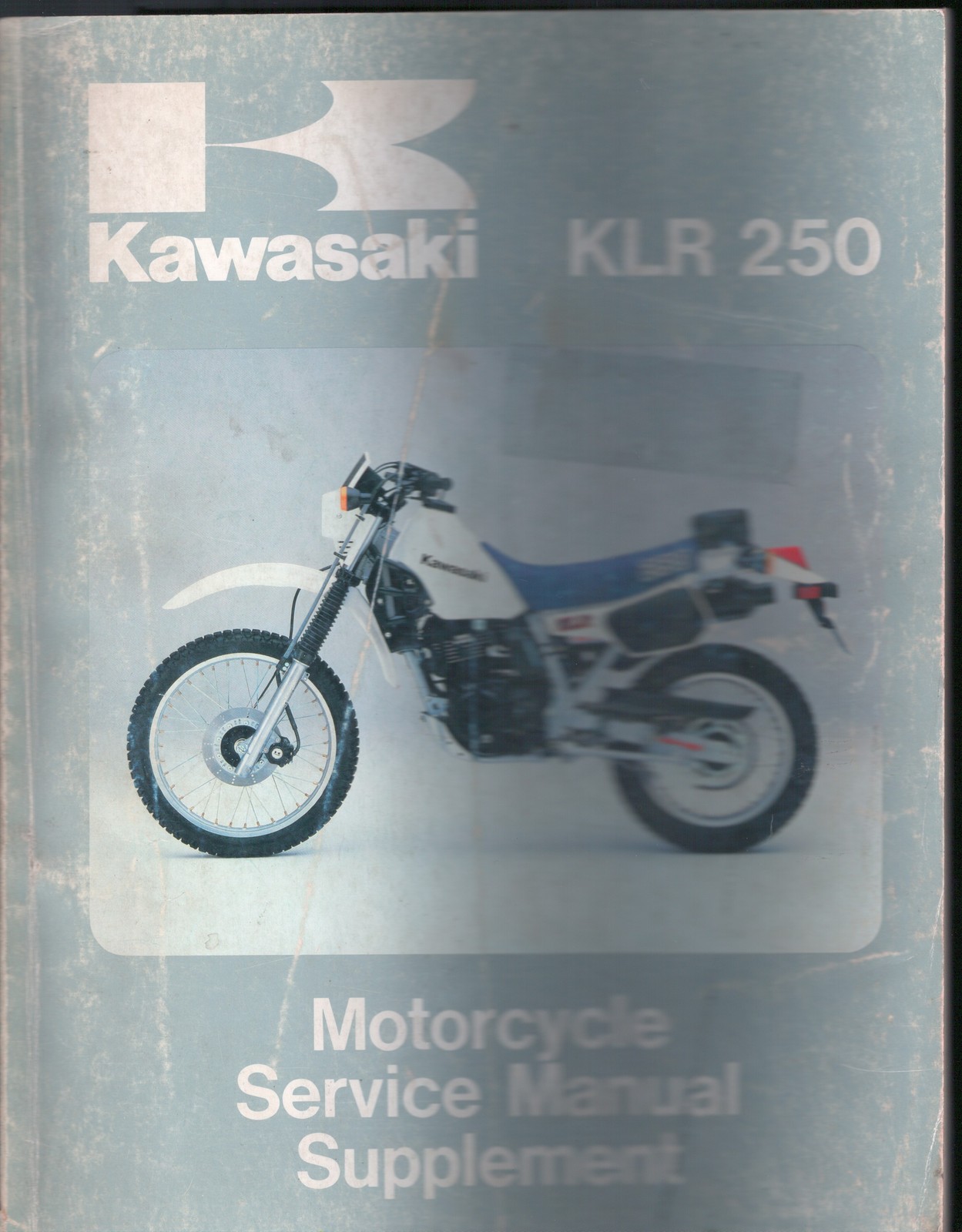 1985 Kawasaki KLR250-D2 Motorcycle Service Manual Supplement 9924-1051 MN2655