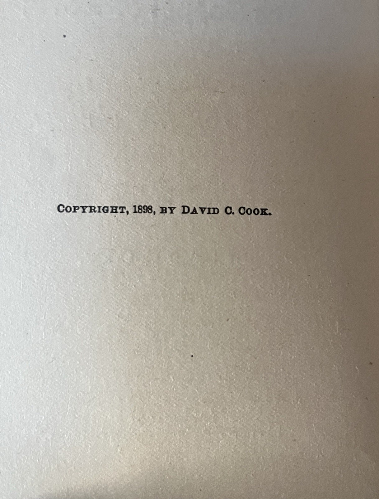 Antique Book THE GOSPEL OF LOVE David Cook 1898 Mini size 5.25 x 3.75” x .25”