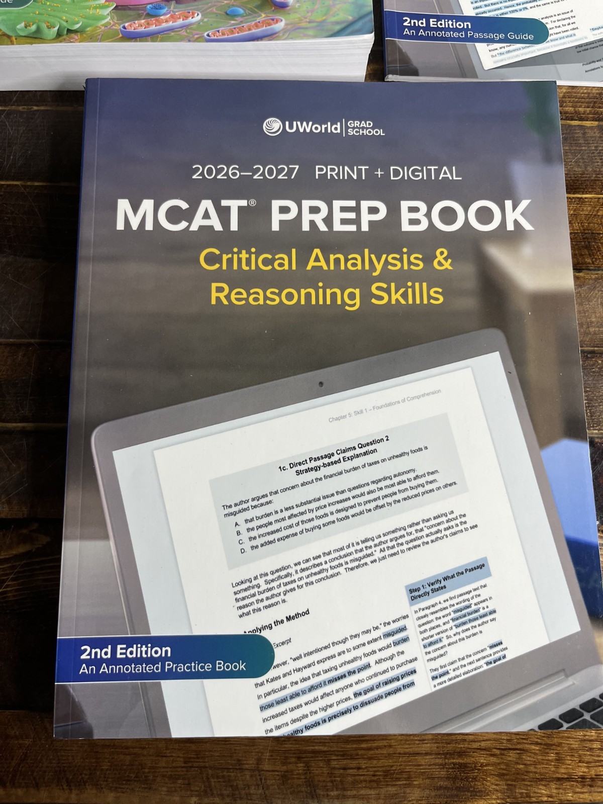 UWorld MCAT Prep Book Bundle 2026-2027 2nd Edition Biology Chem CARS 4-Book Set