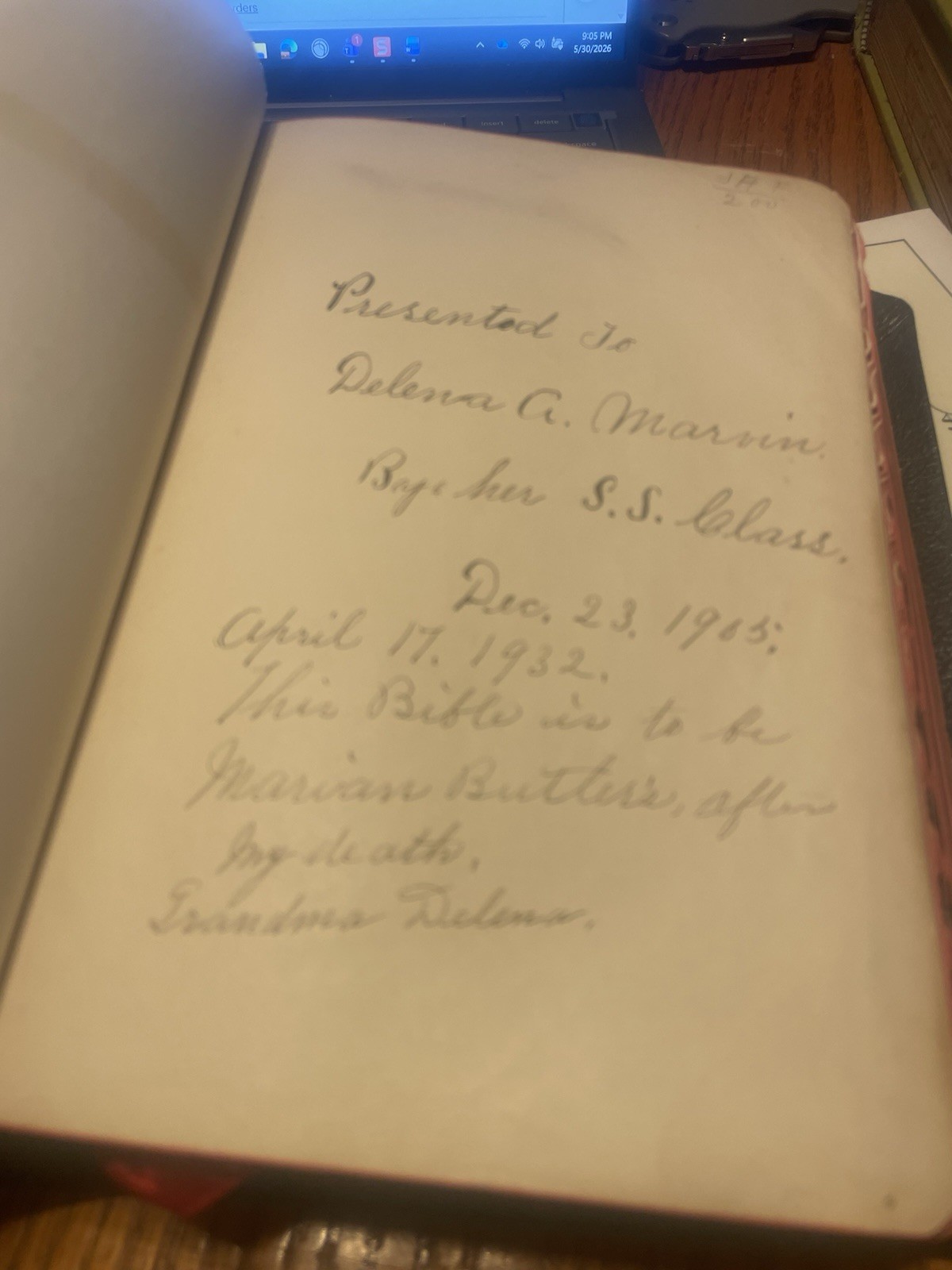 Antique The Holman New Self-Pronouncing Sunday School Teacher’s Bible 1892-1898
