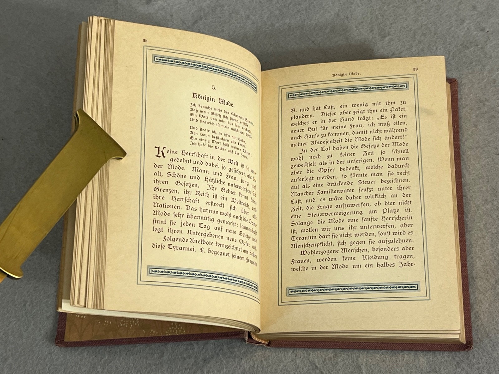 Antique Decorative German Book Girl’s Guide to Life Marie von Lindeman c. 1890s