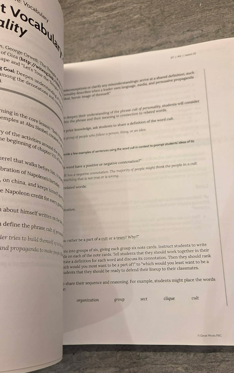 Great Minds Module 3 – Language and Power Wit & Wisdom – Grade 7 Teacher Edition
