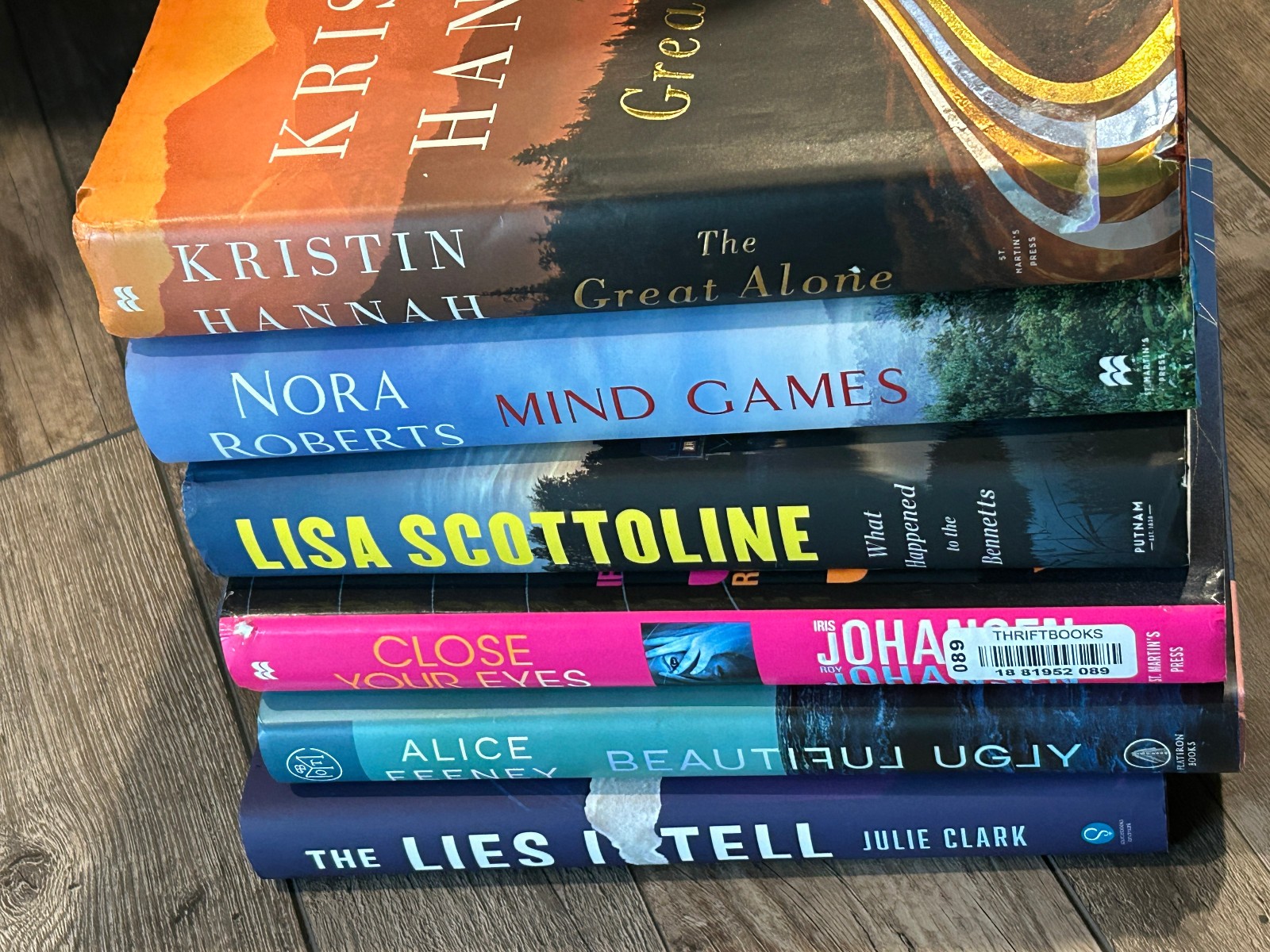 Hardback Mystery Thriller Book Lot of 6