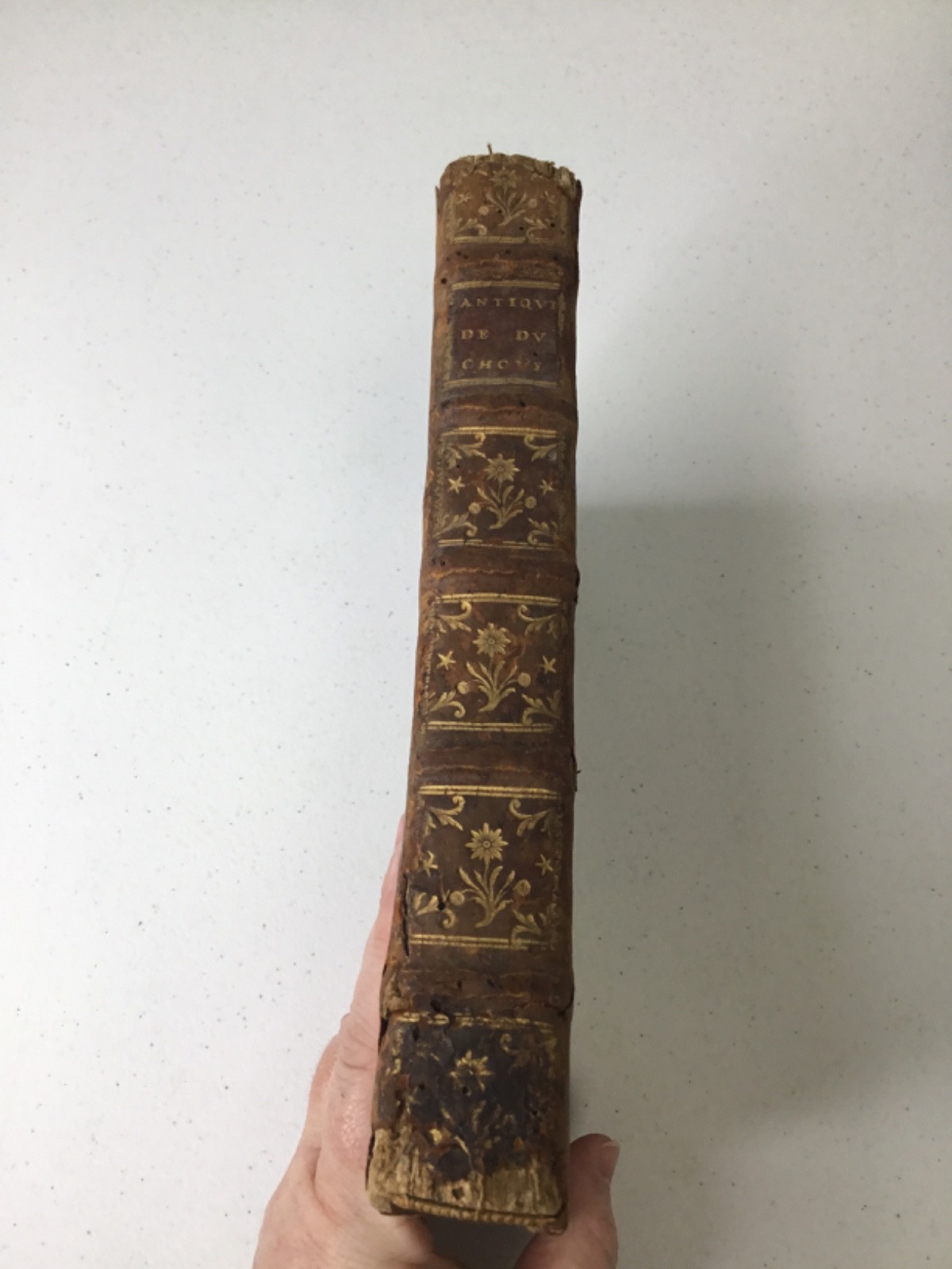 1567 Discours De La Religion Des Anciens Romains, RARE Illustrated Leather Latin