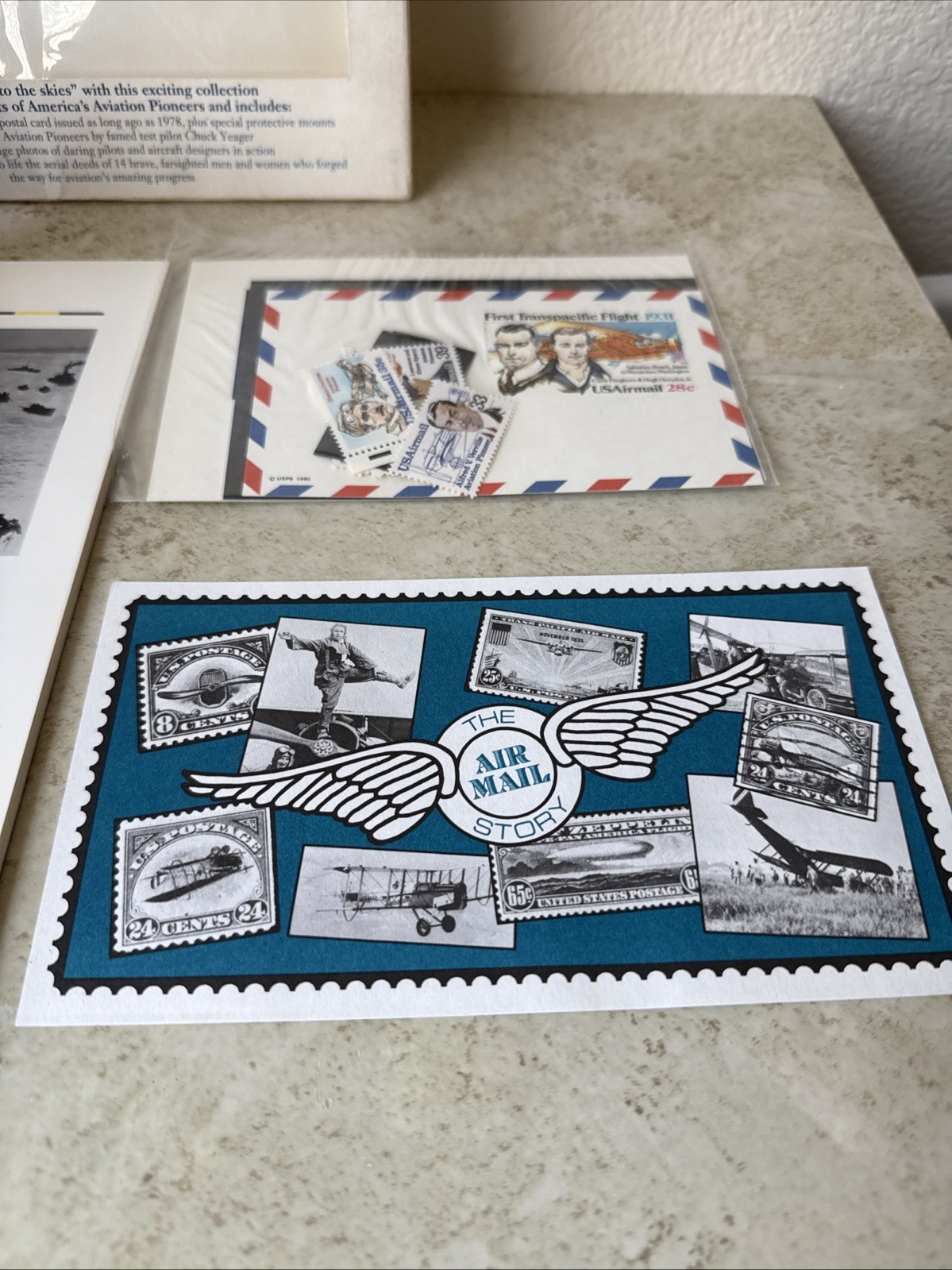 Aviation Pioneers A Collection of U.S. Stamps Book With Sealed Stamps