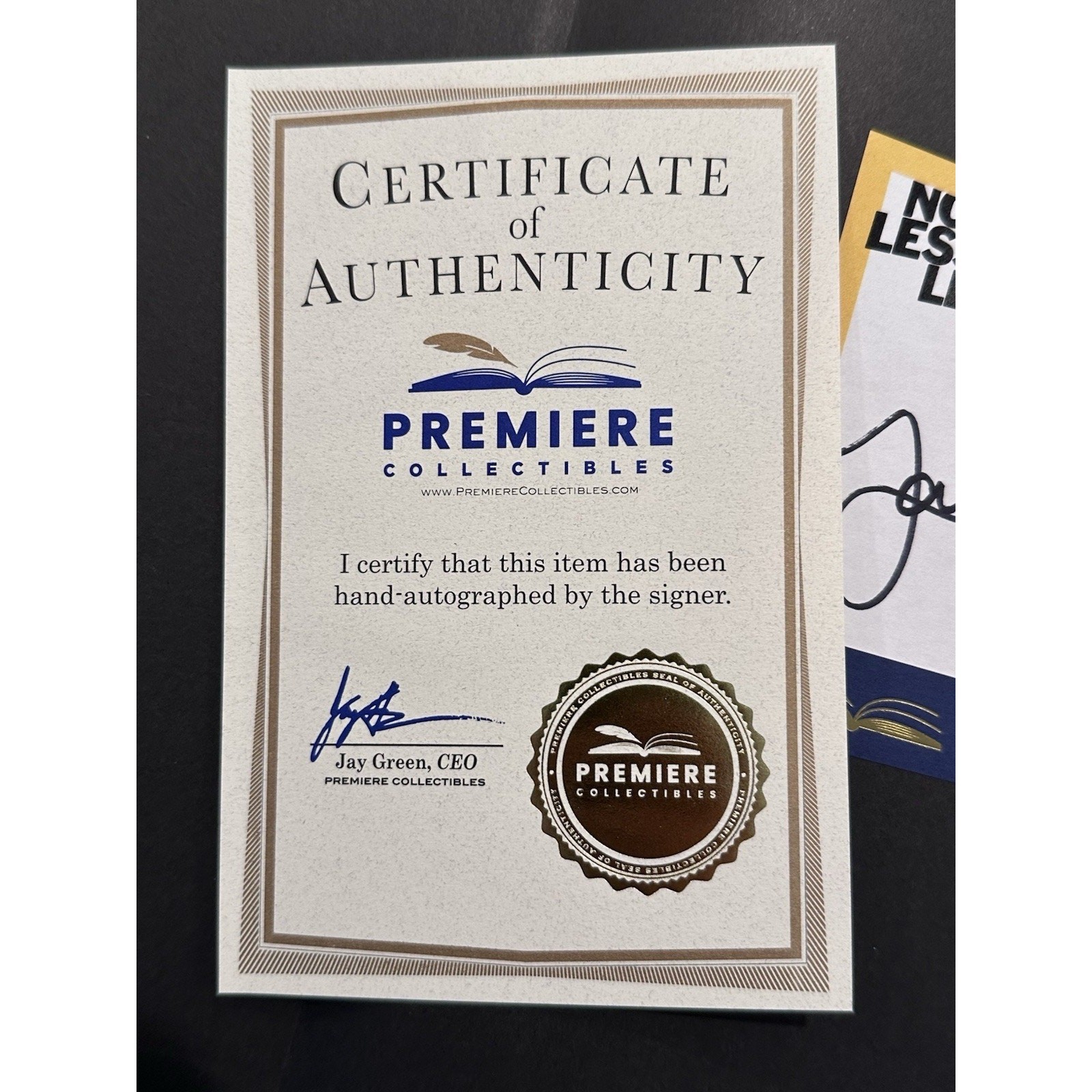 SIGNED Larry David Lessons Learned Making of Curb Your Enthusiasm Book JSA COA