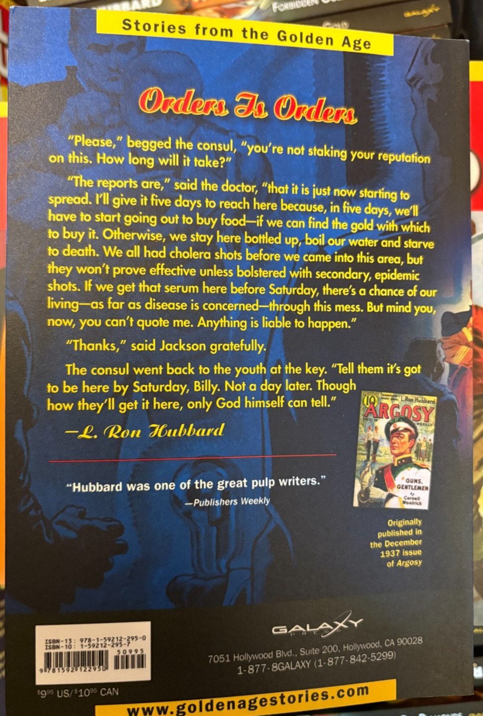 L. Ron Hubbard Pulp Fiction 2009 Reprint – Choose Your Book – Sci-Fi Mystery