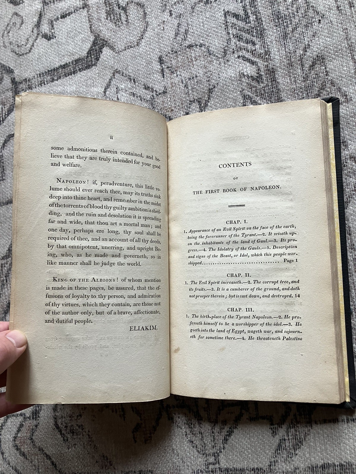 BOOK OF MORMON INSPIRATION? BOOK OF NAPOLEON 1809 Eliakim the Scribe