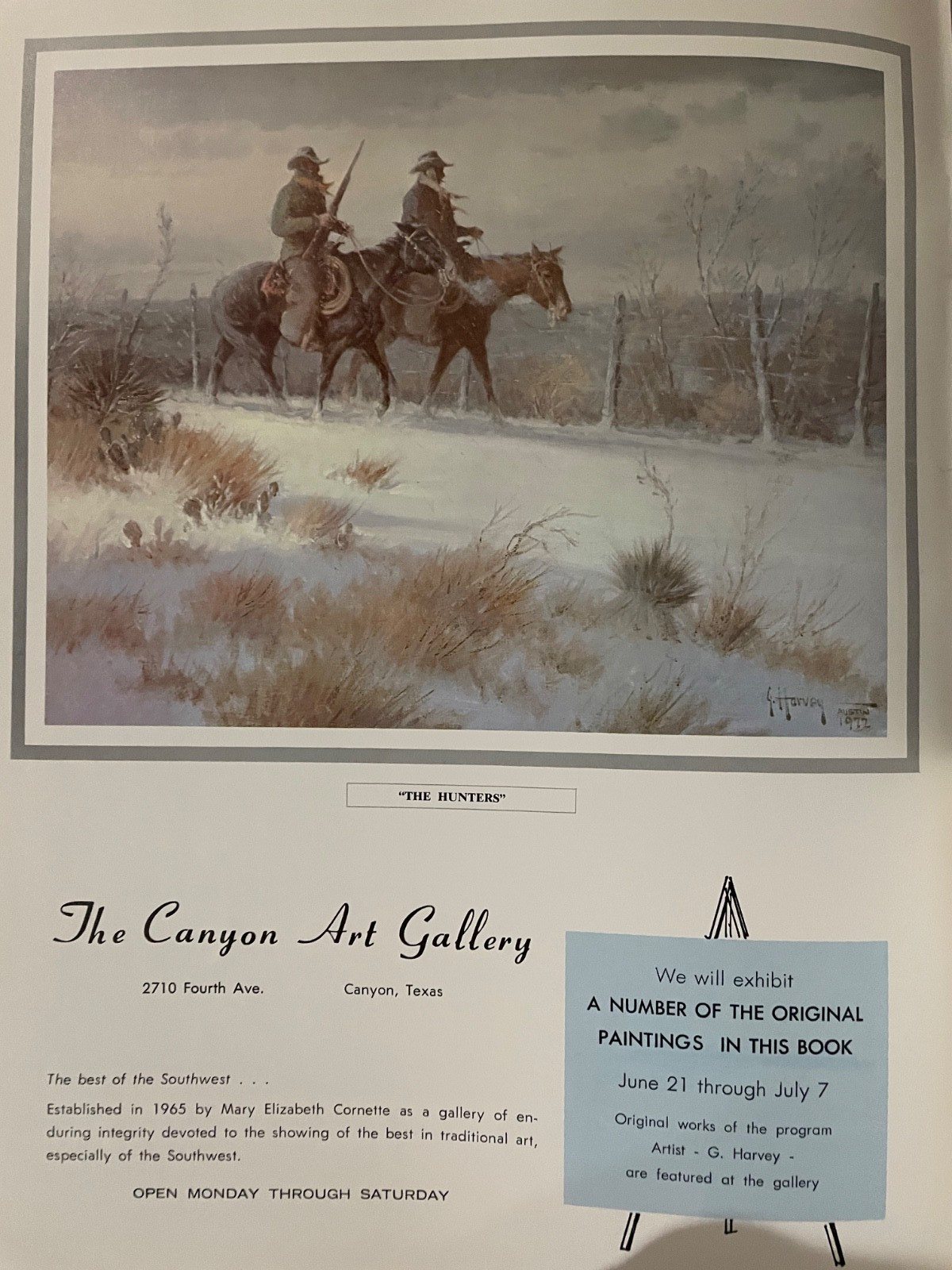 G. HARVEY 1973 “TEXAS” PROGRAM 30 PICS NEAR MINT! RARE!