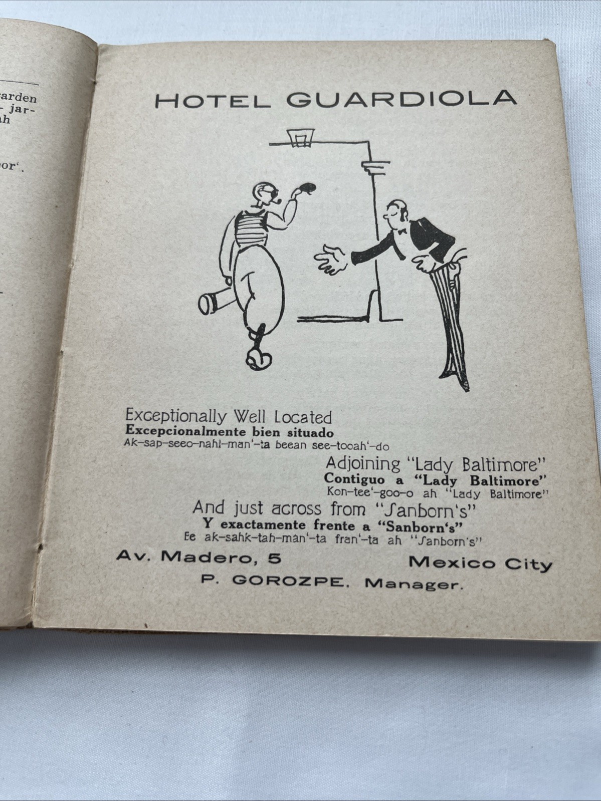 1935 Spanish For Your Mexican Visit Cloth Cover Book By Frances Toor 222 Pages