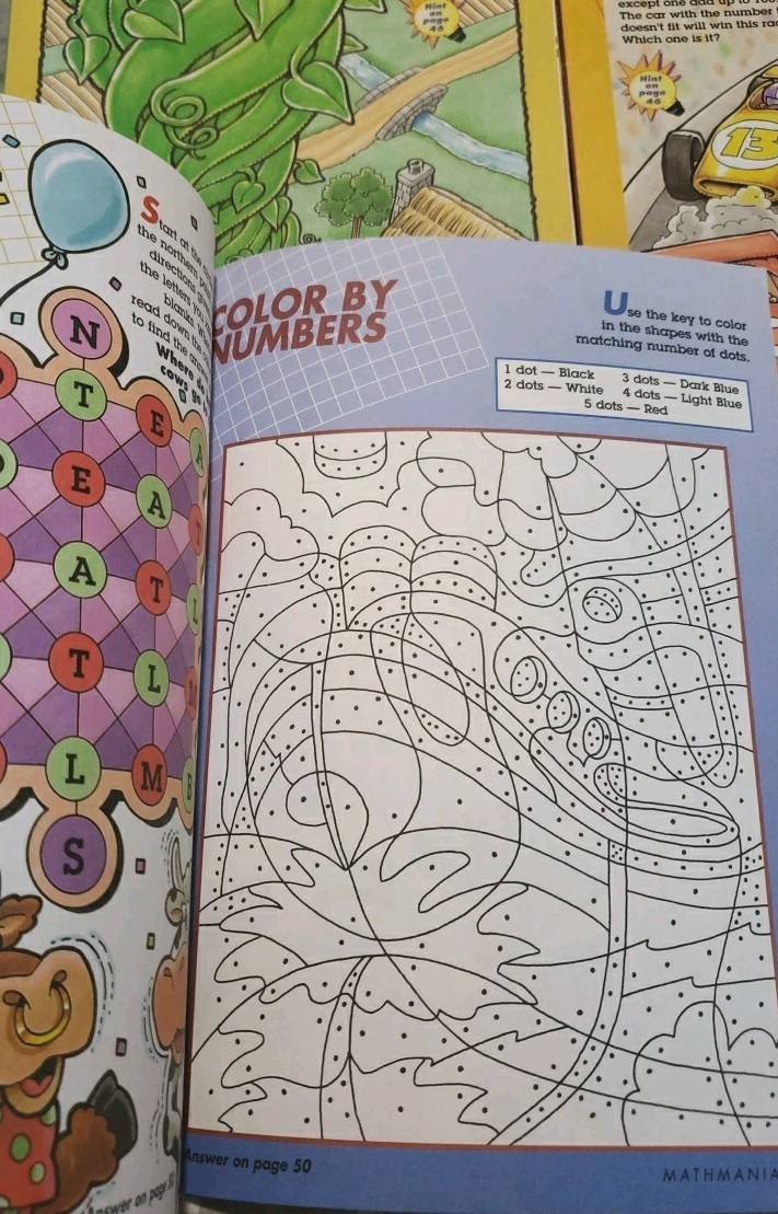 Vtg 1999 Mathmania Puzzlemania Highlights Activity Books Lot Of 5 Clean