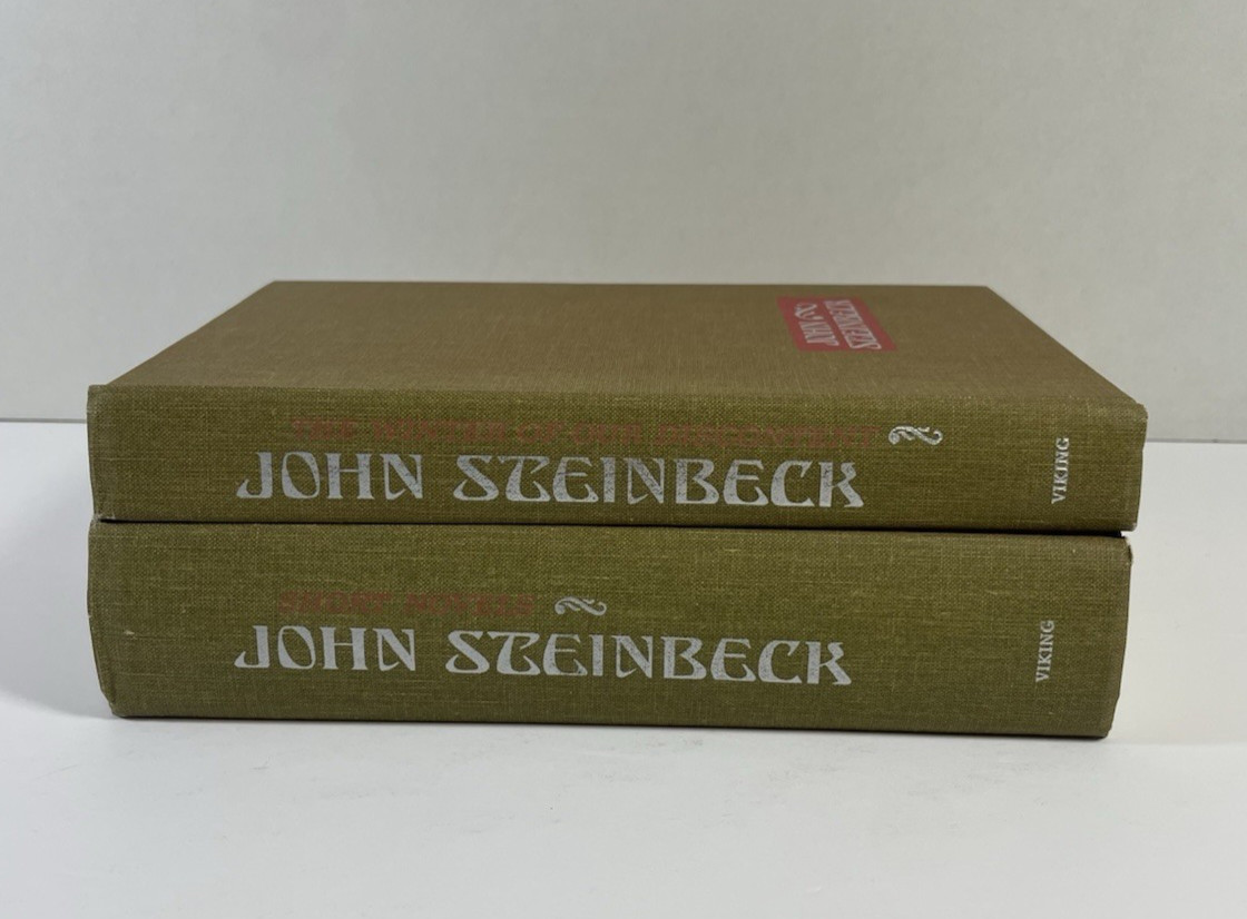 John Steinbeck Short Novels 1953 & The Winter of Our Discontent 1961 Set HC