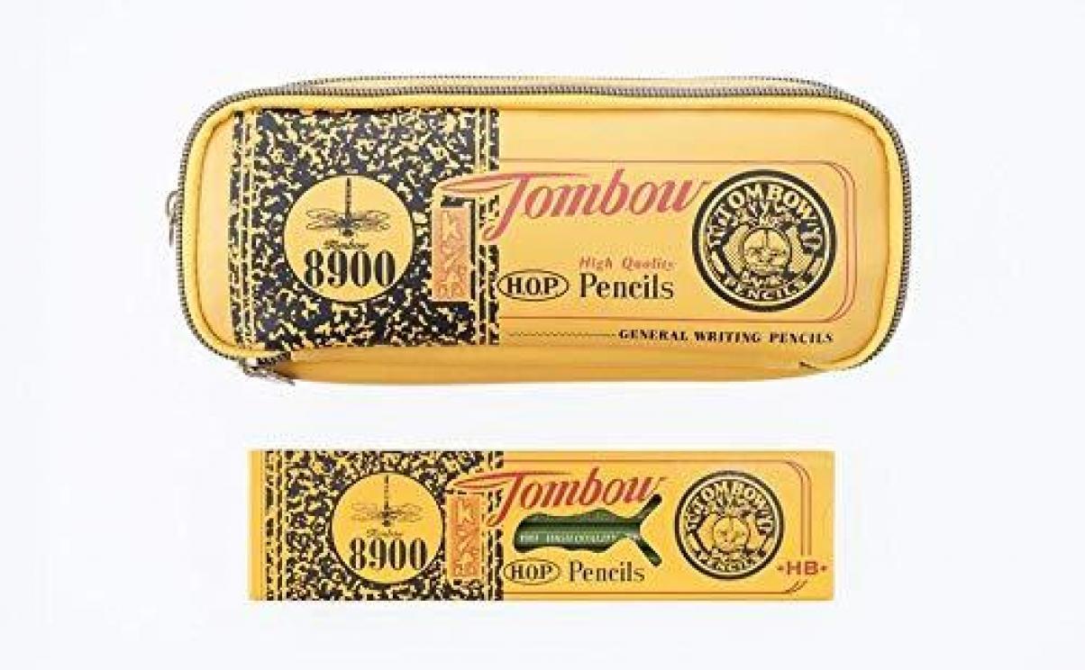 Tombow Pencil 8900 BOOK with 8900 Retro Design Pen Case Japan NEW