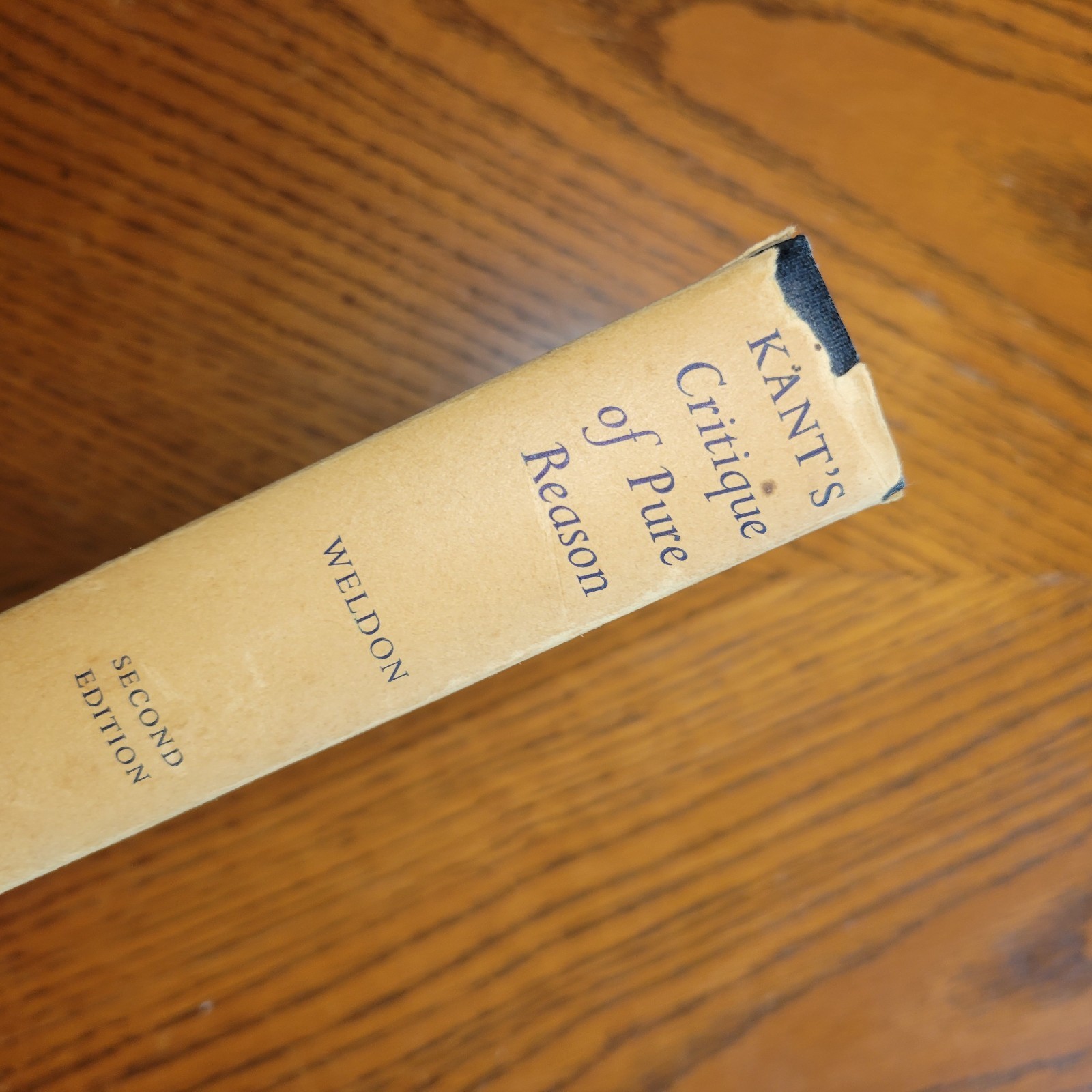 Kant’s Critique of Pure Reason Second Edition T. D. Weldon Oxford Press 1958 HC