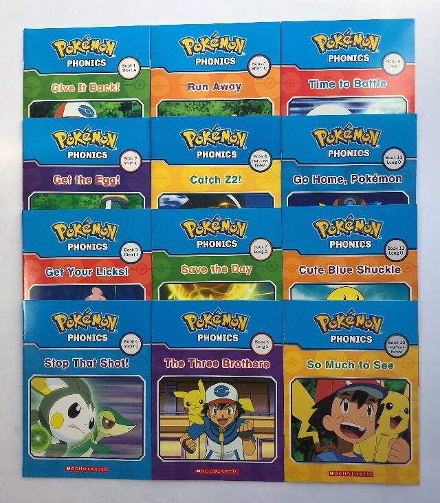 Pokemon Phonics Childrens Books Learning to Read Early Readers Lot 12