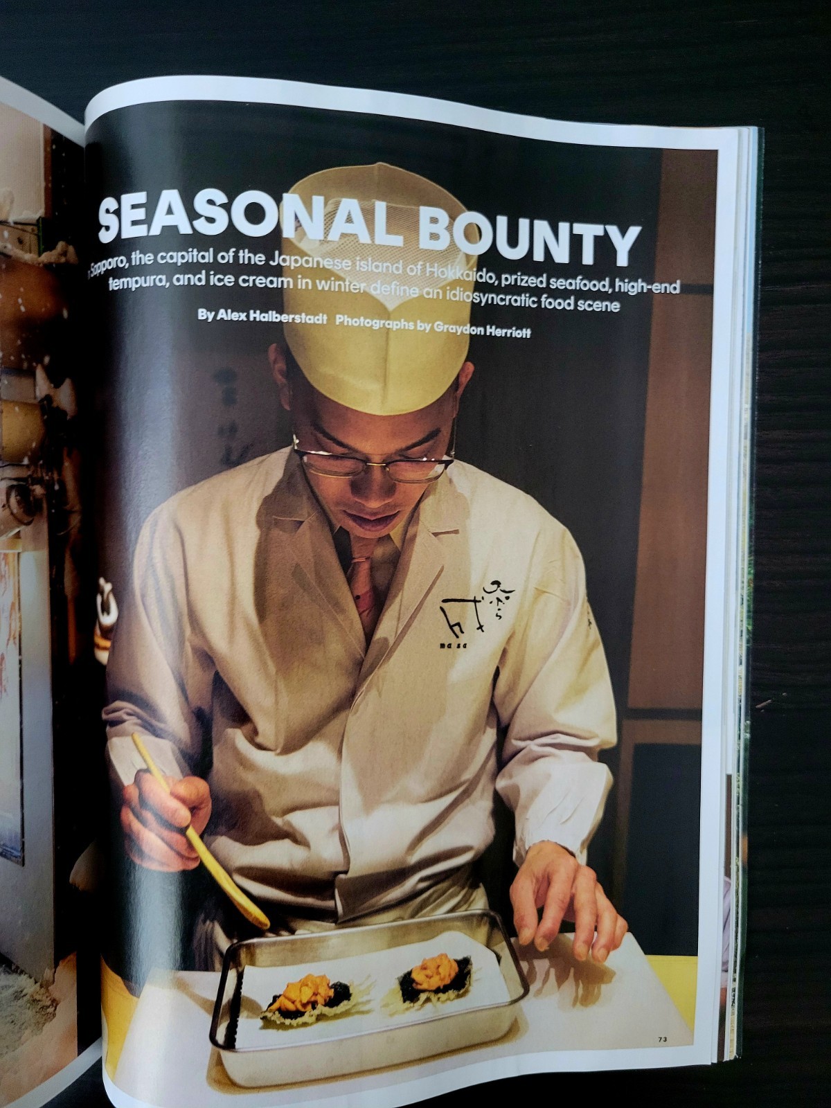 Conde Nast Traveler Magazine- Warm Welcomes in Palm Springs, Hokkaido & Swiss