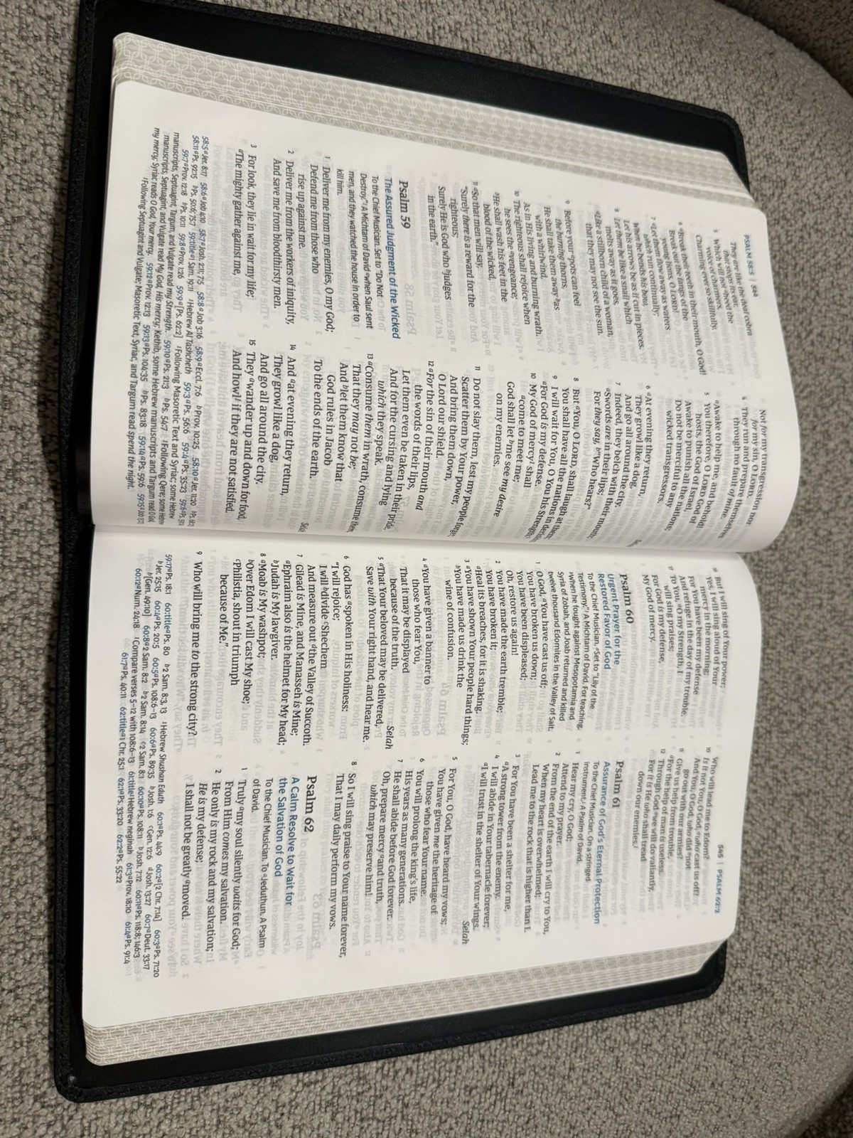 NKJV Large Print Thinline Reference Bible, Blue Letter, Maclaren Genuine Leather