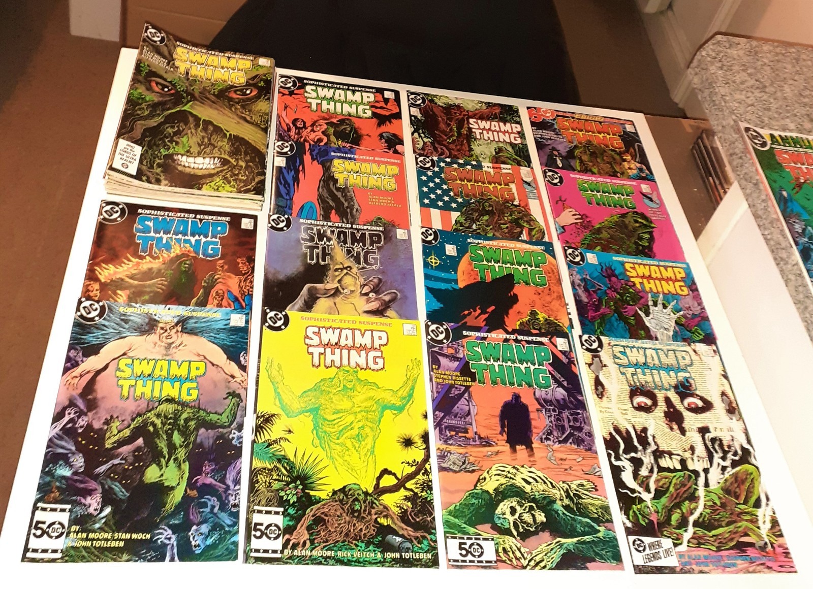 43x Huge SWAMP THING no.20-64 lot DC 1984 ALAN MOORE inc 37 1st JOHN CONSTANTINE