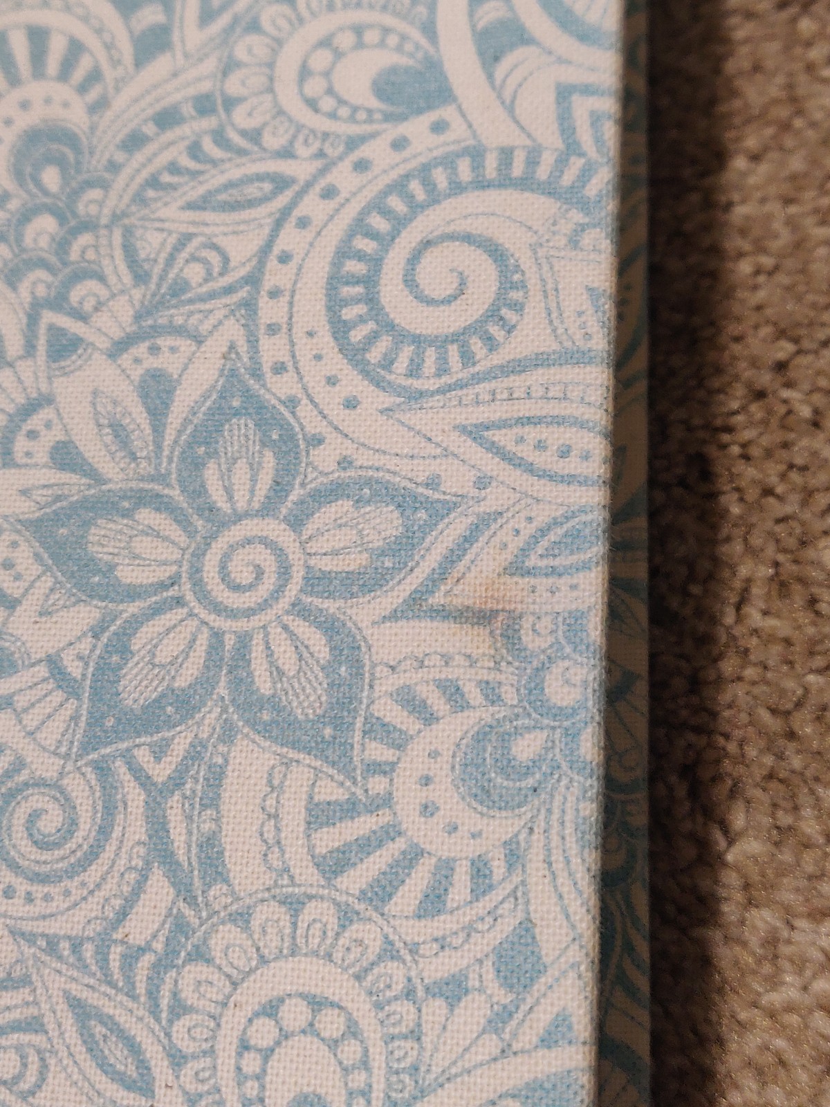 Notetaking Bible NKJV Blue Floral Cloth Board Holman 2015 Journaling Red Letter