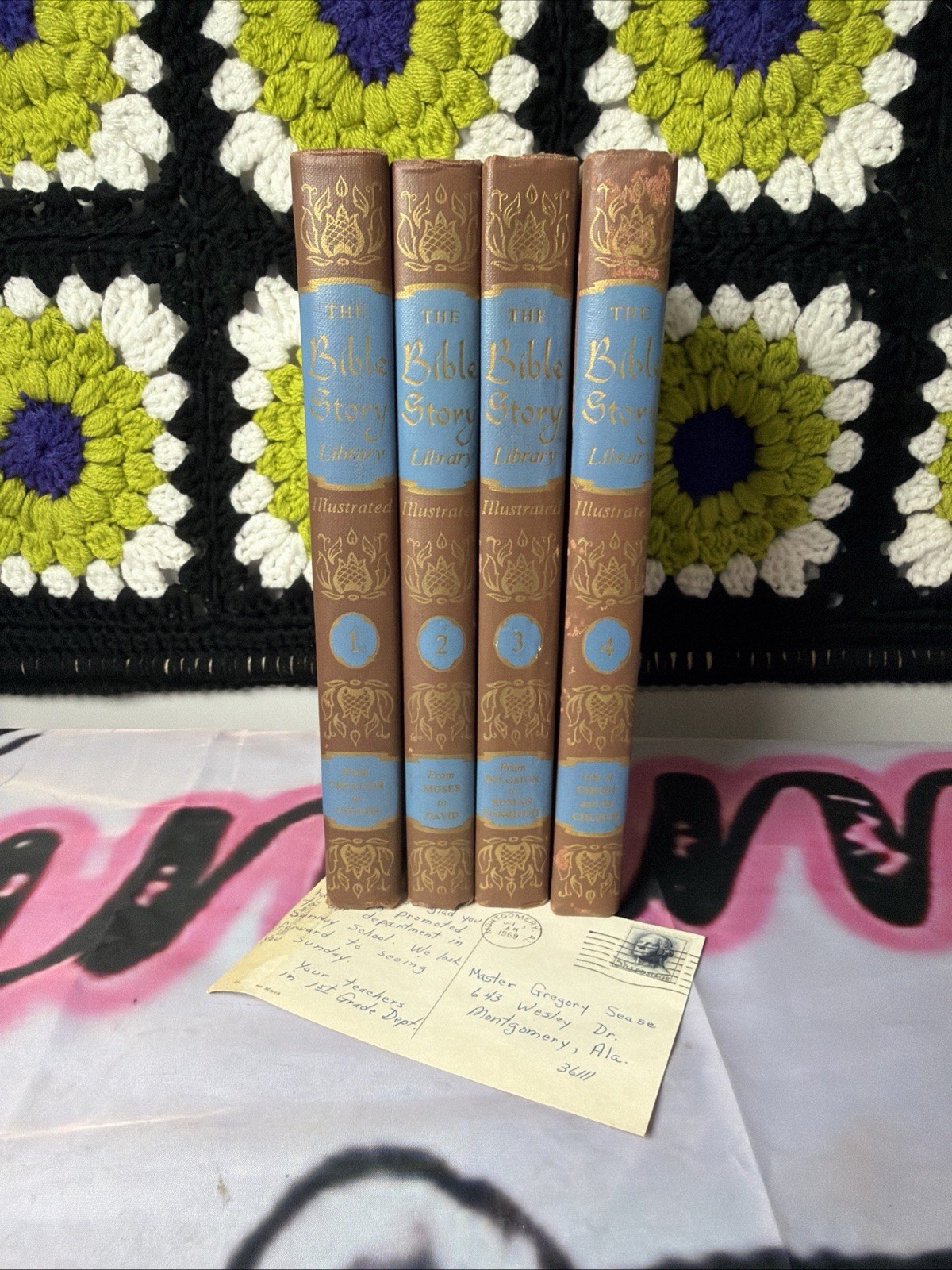Vintage The Bible Story Library 4 Vol Set 1957 Turner Hodges Illustrated Busoni