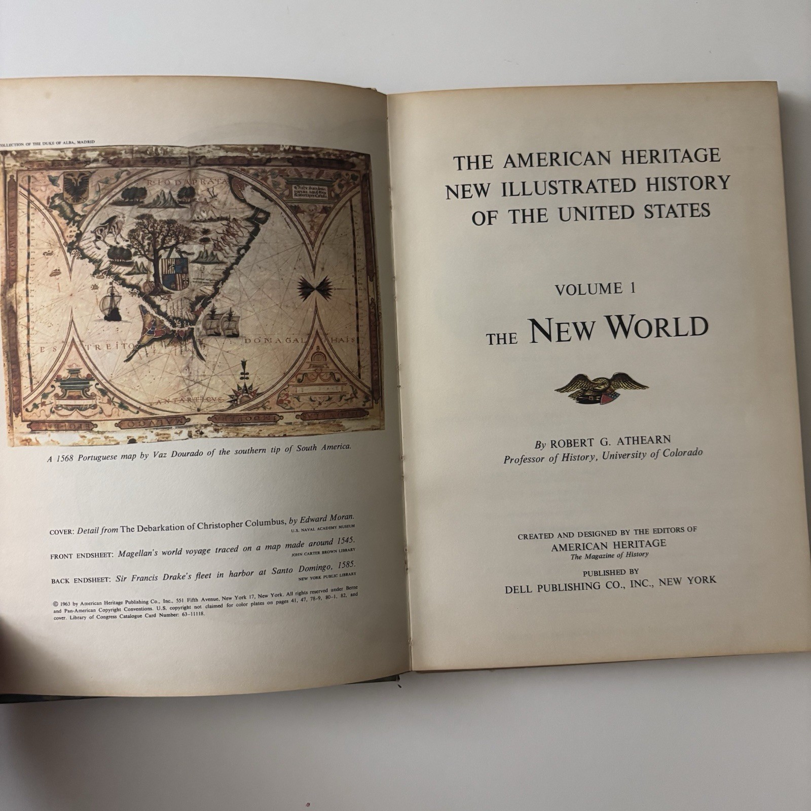 The New World: Vol 1 Of American Heritage… Forward By John F. Kennedy VTG 1963