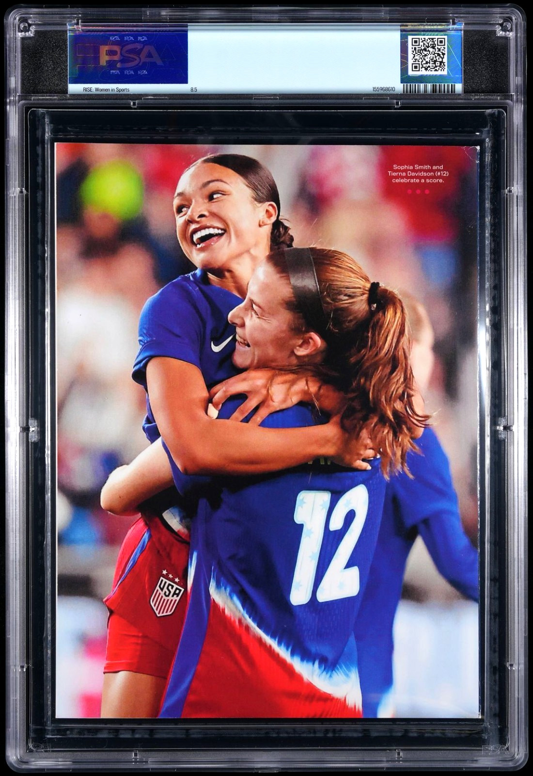 PSA 8.5 CAITLIN CLARK Indiana Fever – 2024 RISE Women In Sports Magazine RC