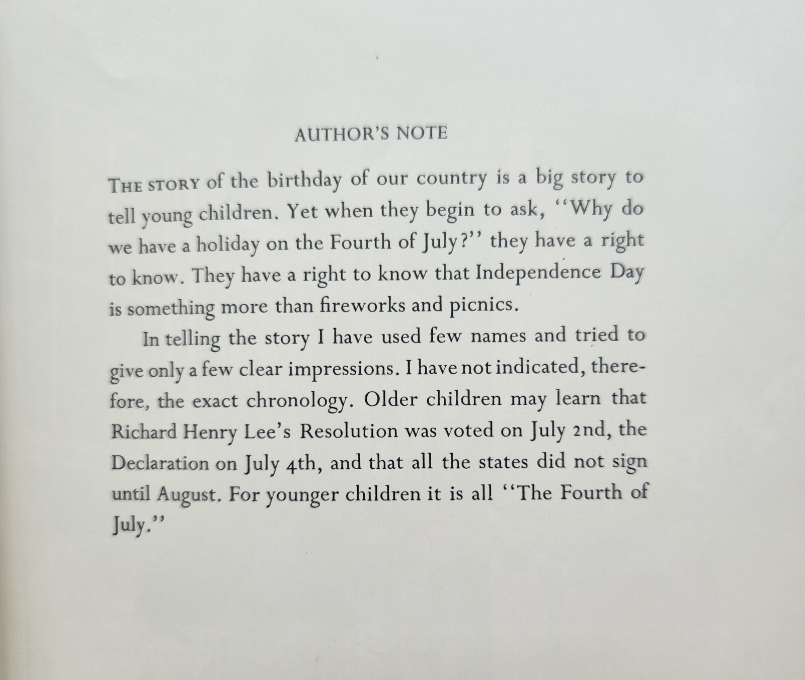 Vintage 1987 The FOURTH OF JULY STORY – Paperback By Alice Dalgliesh – GOOD