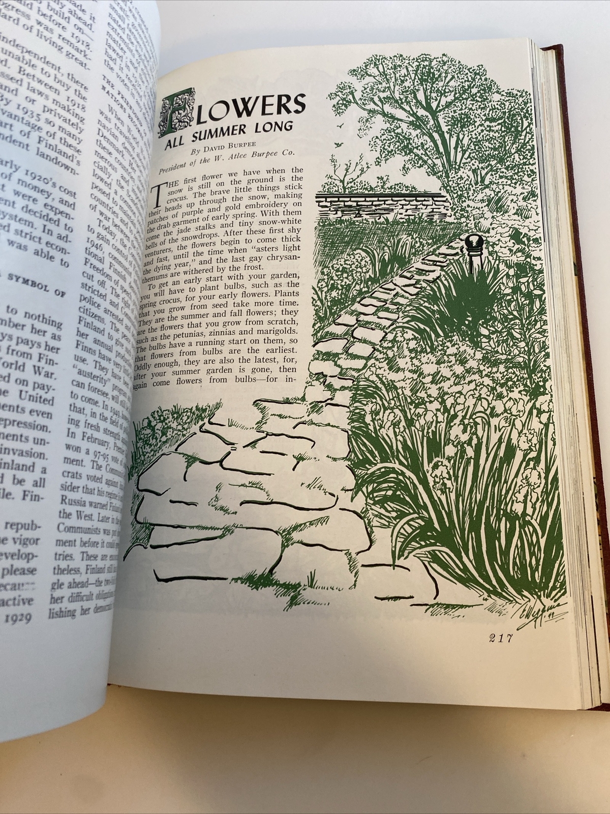 Vintage Book of Knowledge Annual 1950 Grolier Society HC abw