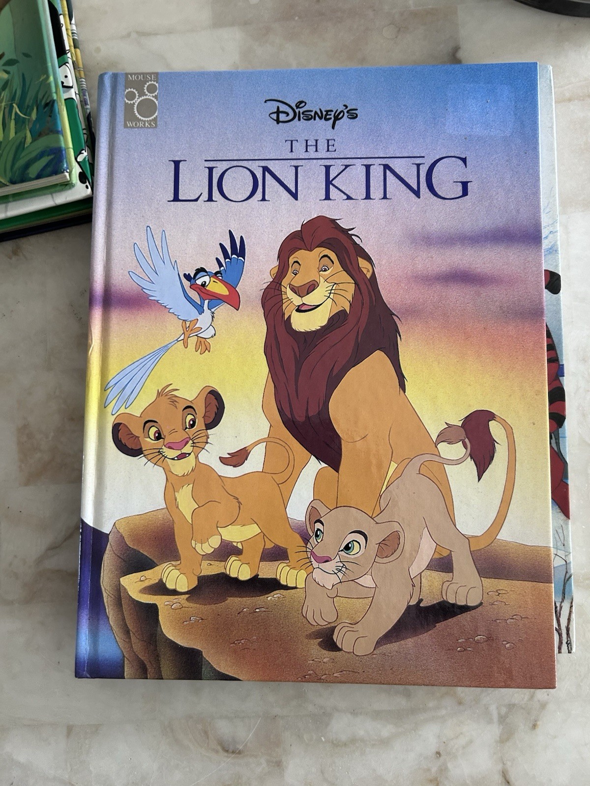 Lot of 5 Walt Disney Oversize Hardcover Books Gallery mouse works Lion King
