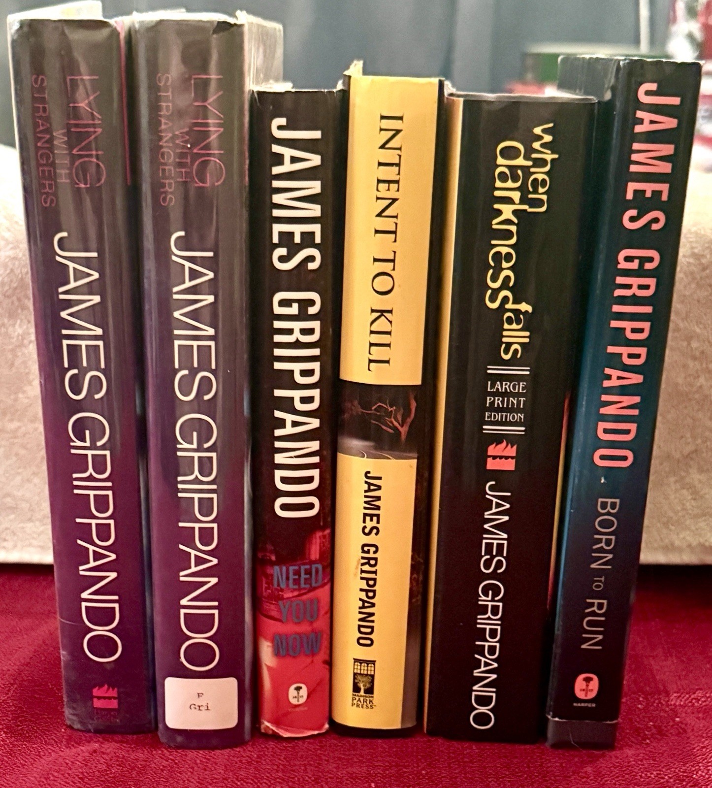 James Grippando Lot 6 HC Books – Legal Thriller Intent to Kill Need You Now