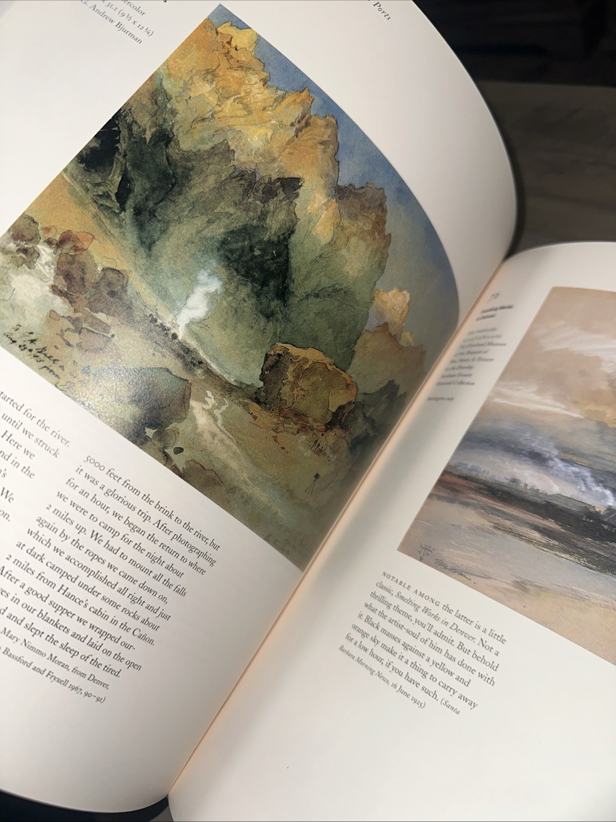 Thomas Moran National Gallery of Art Book by Anderson, Bruhn, Kinsey, Morand