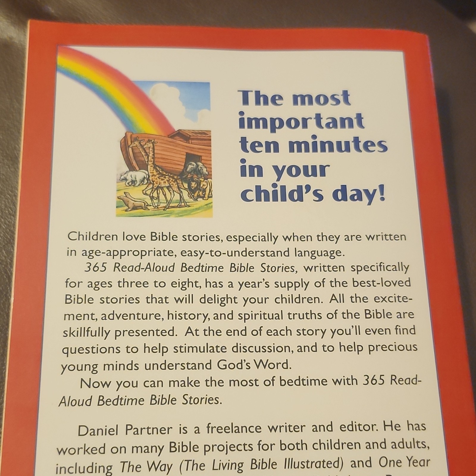 365 Read-Aloud Bedtime Bible Stories Daniel Partner Paperback Illustrated Barbo…