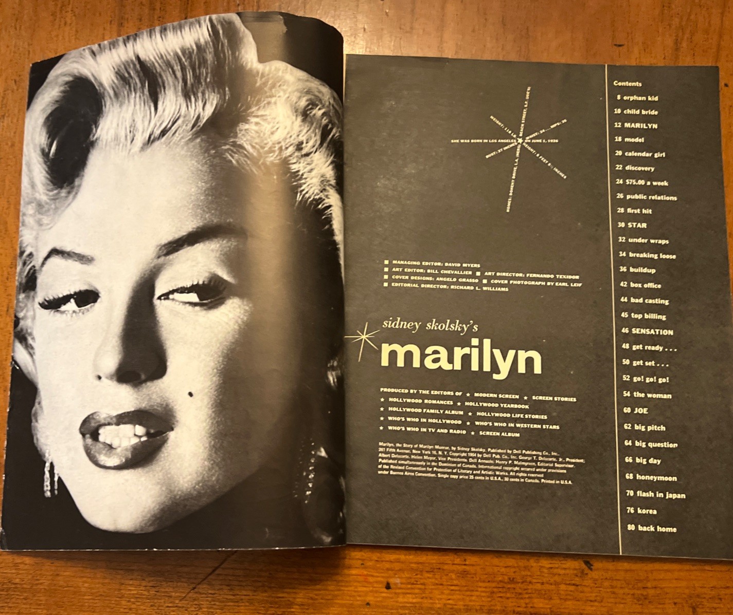 vintage 1954 Marilyn Monroe, 82 pages Dell Pub Co. magazine