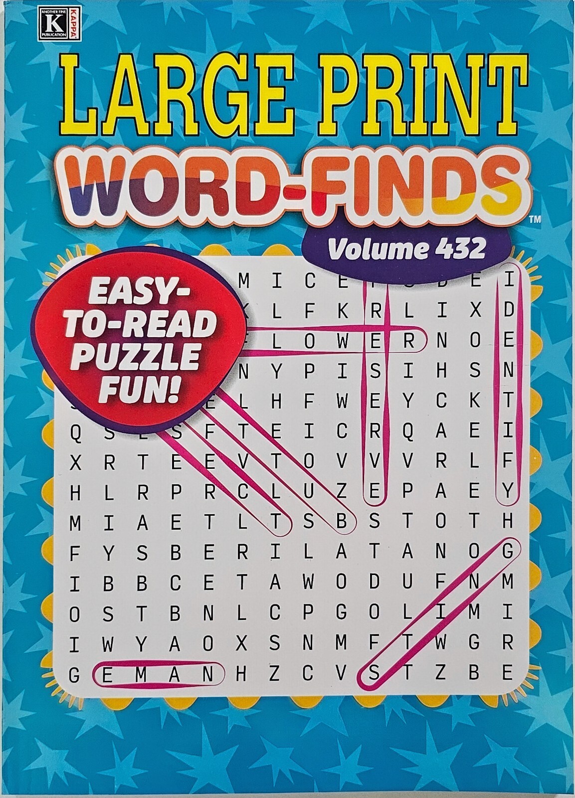 Kappa Large Print Word-Finds Puzzle Books, Largest Selection of Volumes. U-PICK!